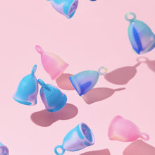 Load image into Gallery viewer, Peachlife Mini Small Menstrual Cups with Ring Pull 3 Pack Bundle
