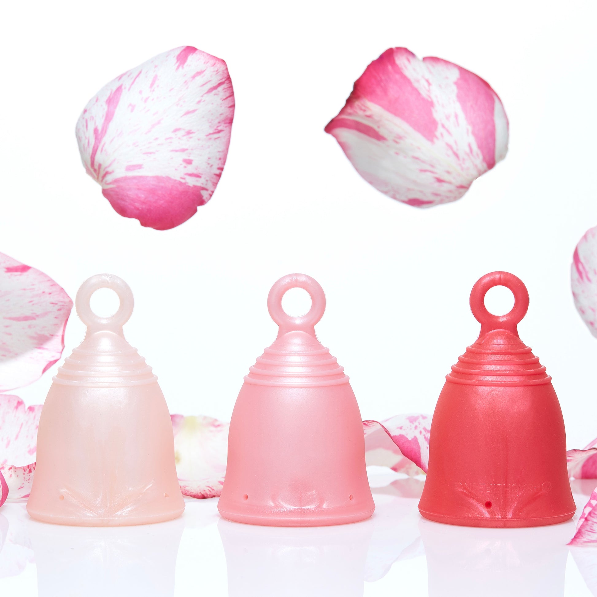 Peachlife Large Menstrual Cups with Ring