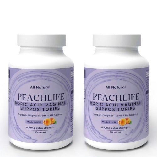 Peachlife Vegan Boric Acid Suppositories 