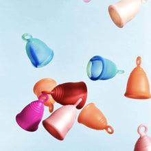 Load image into Gallery viewer, Peachlife Ring Loop Menstrual Cups Medical Grade Silicone
