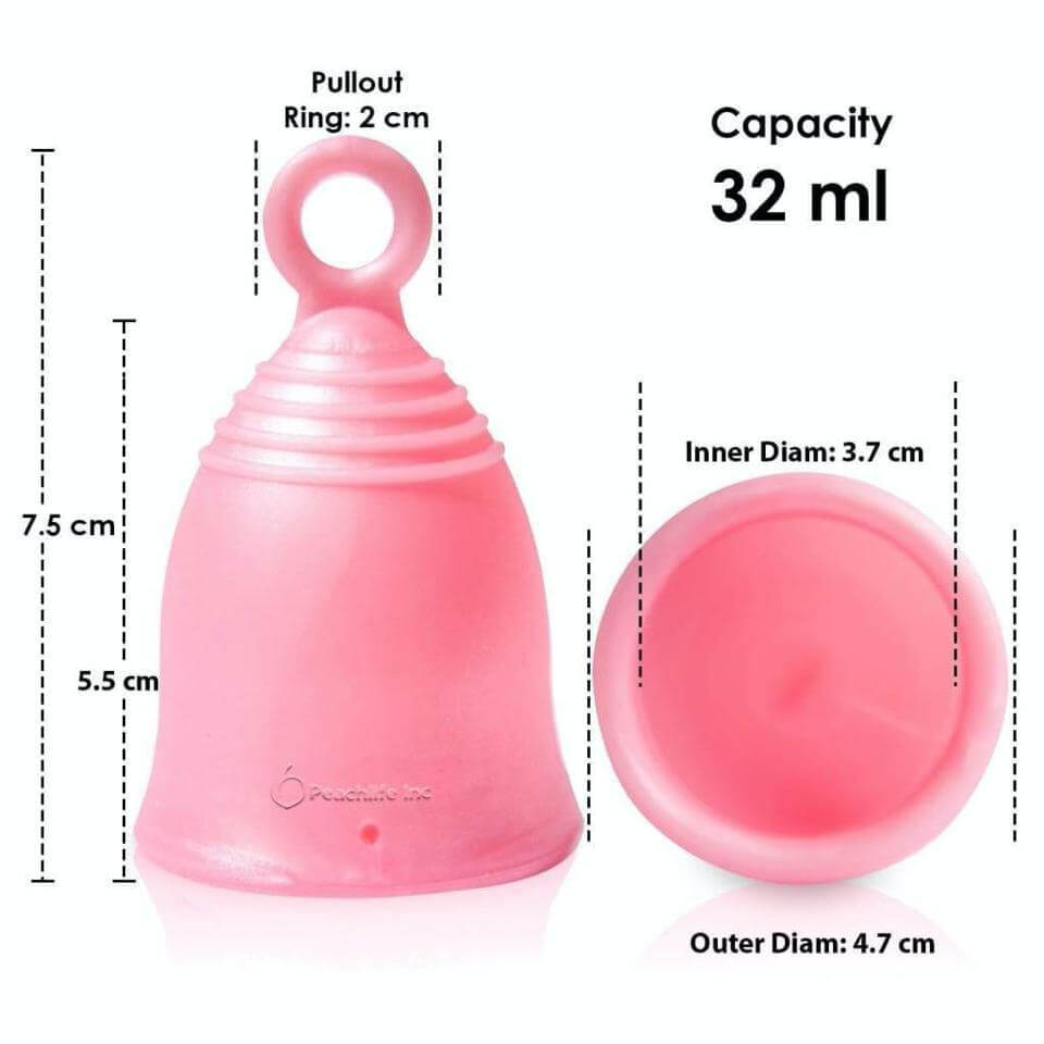 Peachlife® Ring Pull Menstrual Cup
