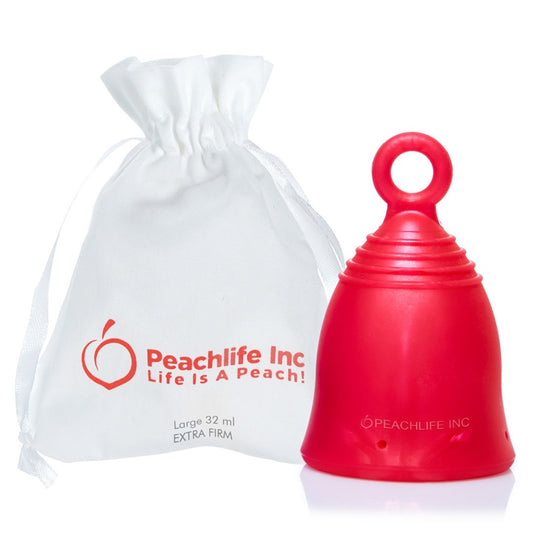 Peachlife Reusable Menstrual Cups with Ring