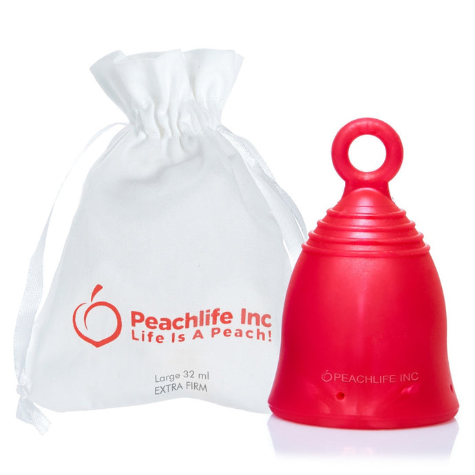 Peachlife Reusable Menstrual Cups with Ring