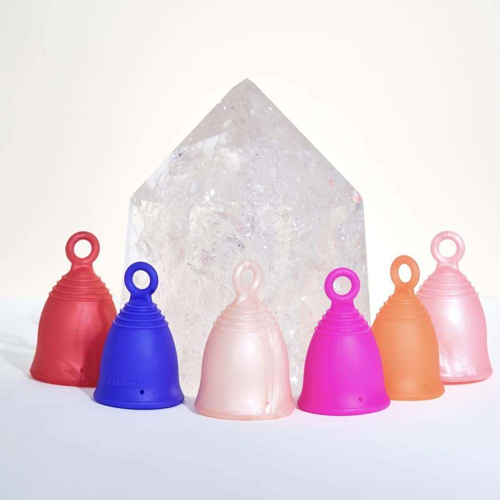 Peachlife Silicone Ring Stem Menstrual Cups