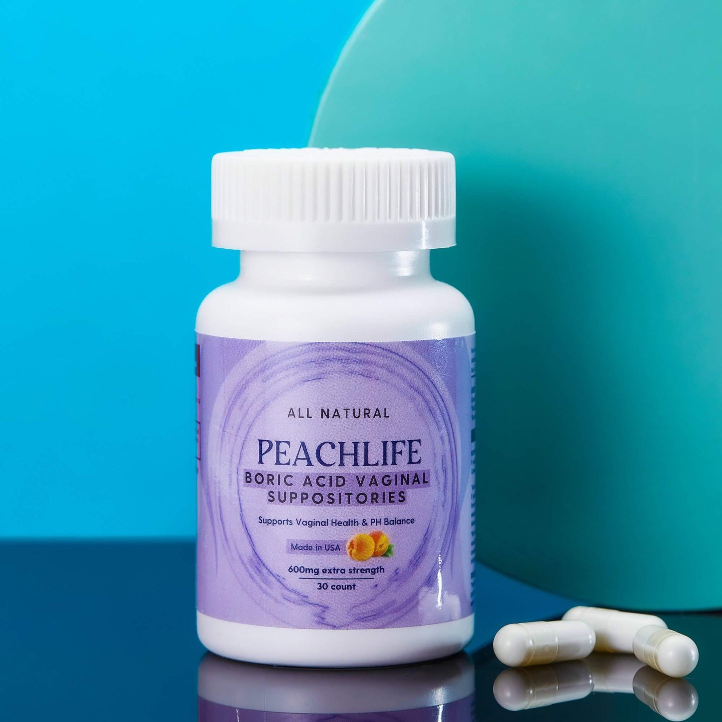 Peachlife Vaginal Boric Acid Suppository Capsules