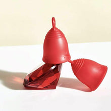 Load image into Gallery viewer, Peachlife Menstrual Cup with Ring Loop
