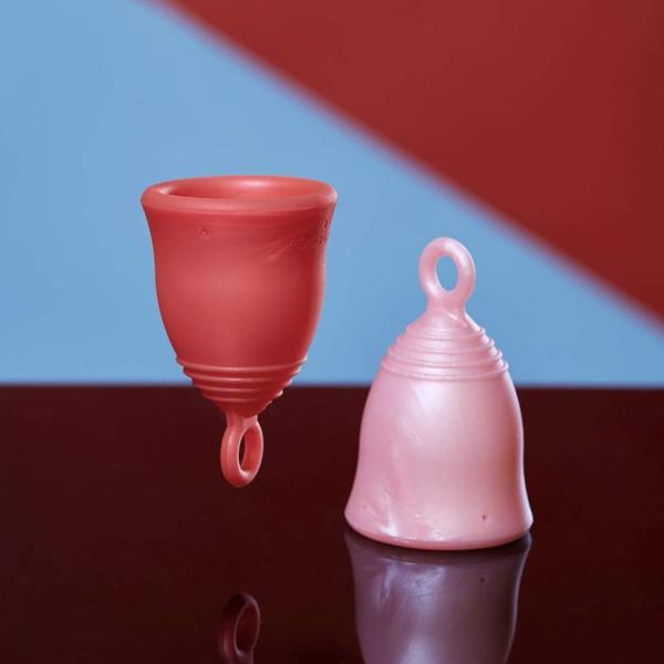 Peachlife Menstrual Cup with Ring Pull