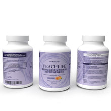 Load image into Gallery viewer, Peachlife® Boric Acid Vaginal Suppositories  - Bacterial Vaginosis (BV), UTI and Yeast Infection Support
