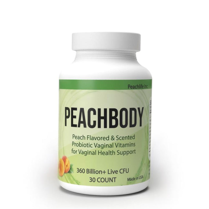 Peachlife Peach Flavored and Scented Vaginal Probiotic Suppositories