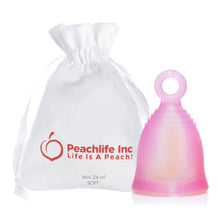 Load image into Gallery viewer, Menstrual Cup with Ring by Peachlife
