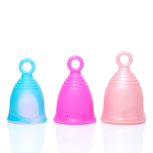 Peachlife Ring Menstrual Cup Bundle in Medium Firm