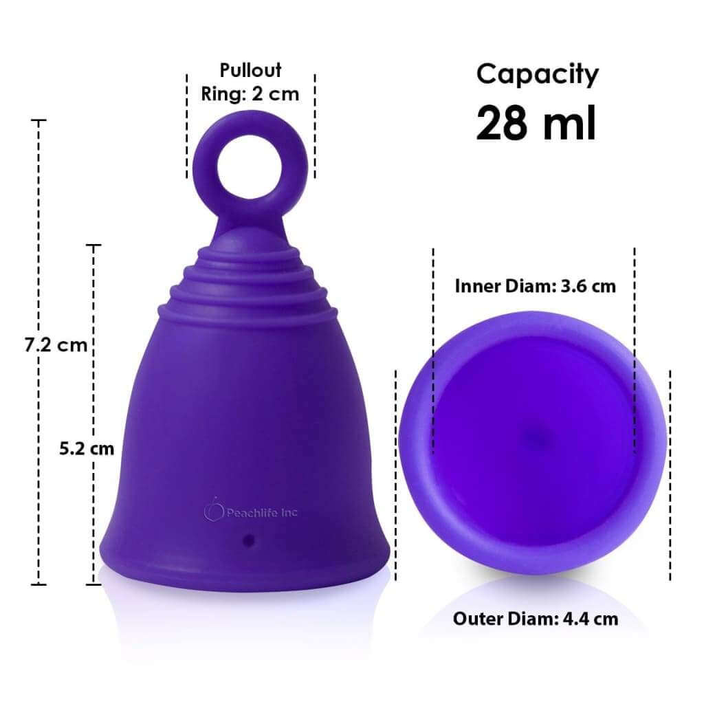 Peachlife Ring Handle Menstrual Cups